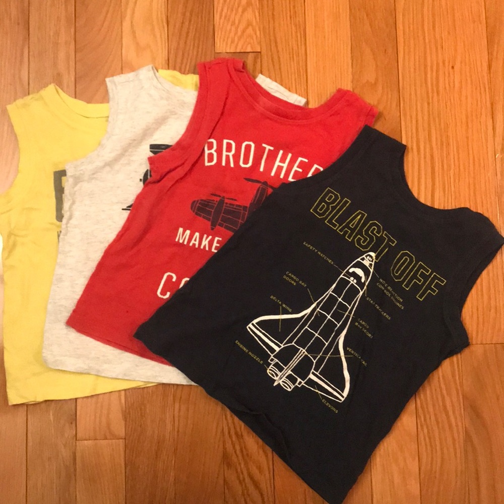 Lot of 4 boys old navy tank tops
